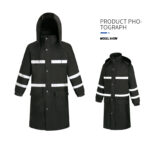 Reflective two-piece raincoat