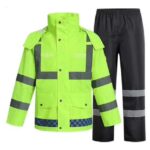 Reflective two-piece raincoat